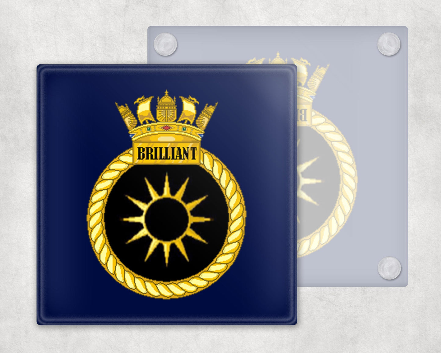 HMS Brilliant - Glass Coaster