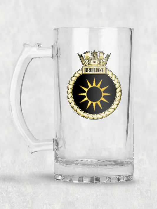 HMS Brilliant - Tankard/Beer Mug/Stein
