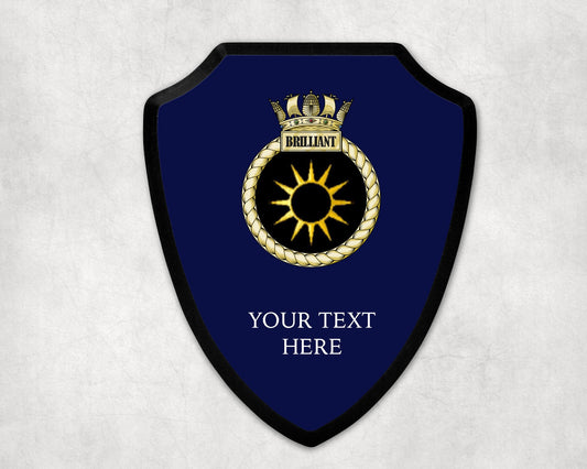 HMS Brilliant - Royal Navy Printed Wall Shield