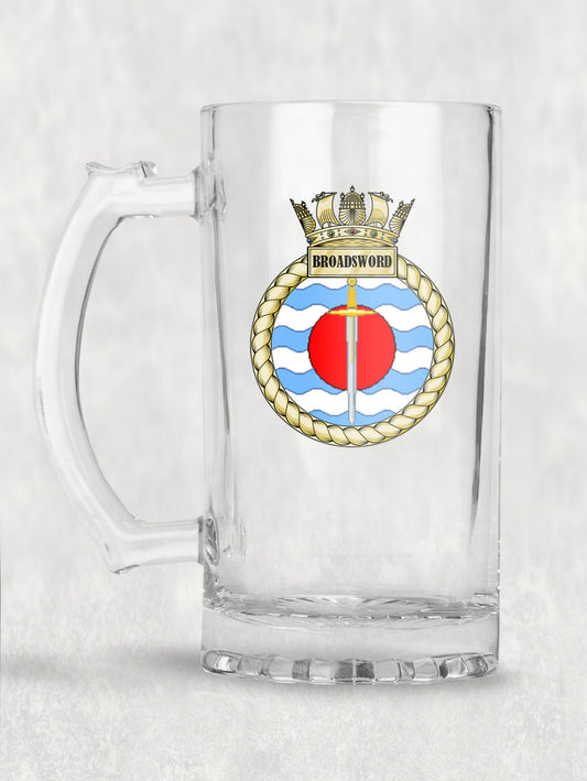 HMS Broadsword - Tankard/Beer Mug/Stein