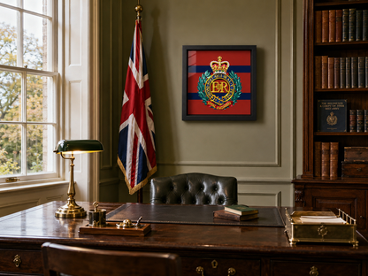 Royal Engineers Queen's Crown Cap Badge Display Frame | Officially Licensed
