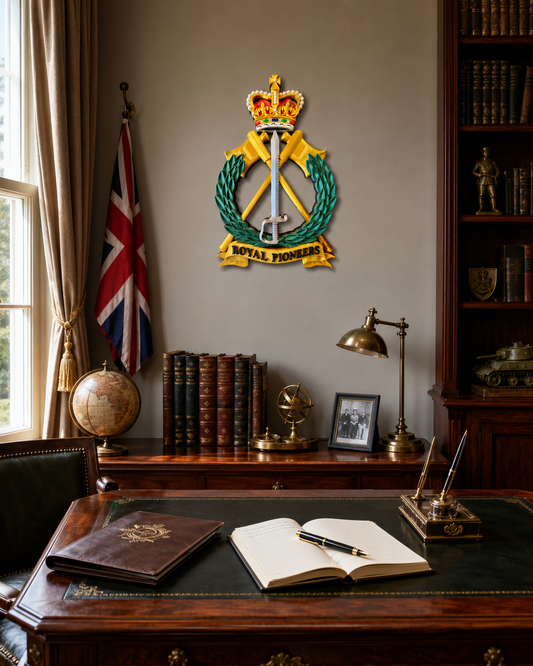 Royal Pioneers Full Colour Cap Badge Crest | Officially Licensed