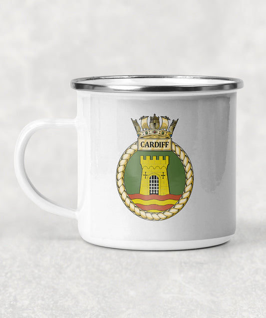 HMS Cardiff - Enamel Mug