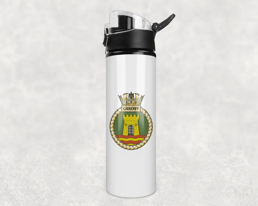 HMS Cardiff - Flip Top Water Bottle