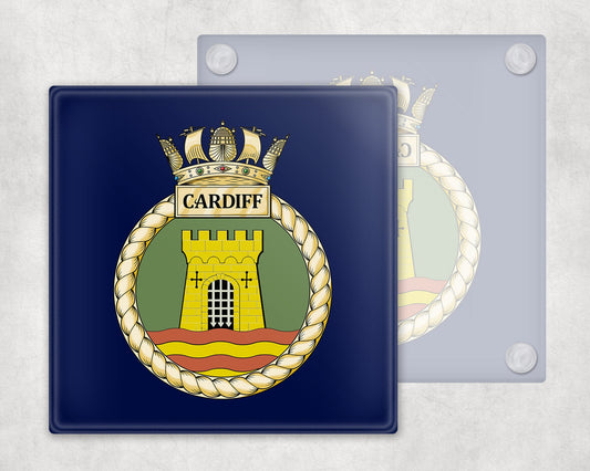HMS Cardiff - Glass Coaster