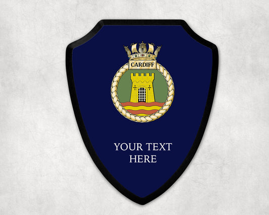 HMS Cardiff - Royal Navy Printed Wall Shield