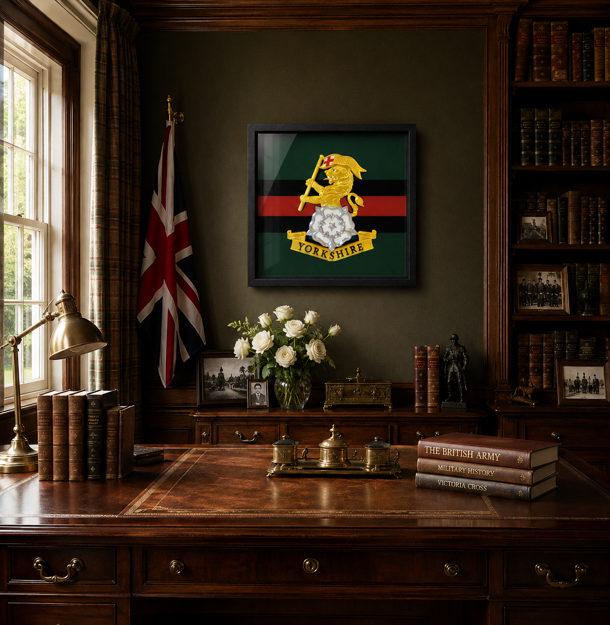 Royal Yorkshire Regiment Cap Badge Display Frame | Officially Licensed