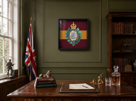 Royal Regiment of Fusiliers Cap Badge Display Frame King's Crown | Officially Licensed