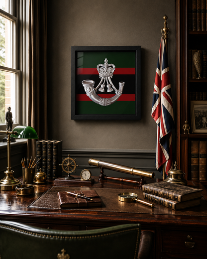 The Rifles Cap Badge Display Frame – Queen's Crown | Officially Licensed