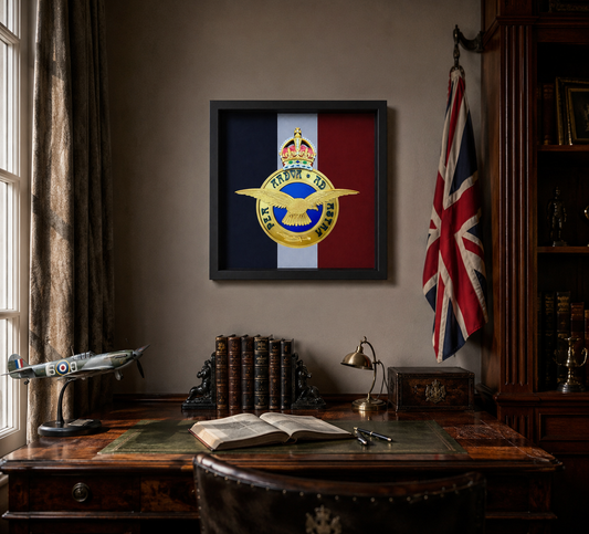 Royal Air Force King's Crown Emblem Display Frame | Officially Licensed