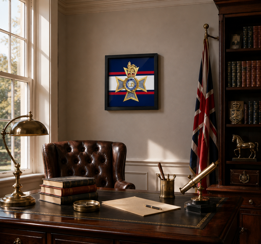 The Light Dragoons Cap Badge Display Frame – King's Crown | Officially Licensed