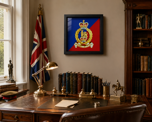 Adjutant General's Corps Queen's Crown Cap Badge Display Frame | Officially Licensed