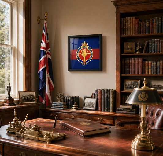 Welsh Guards Queen's Crown Cypher Display Frame | Officially Licensed