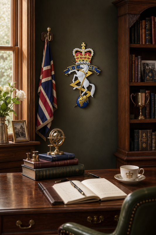 REME Queen's Crown Cap Badge | Officially Licensed
