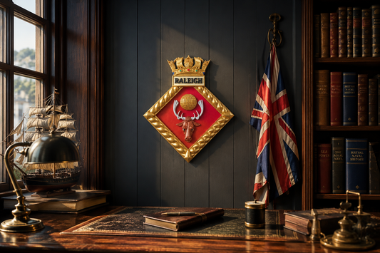 HMS Raleigh Royal Navy Crest | Officially Licensed