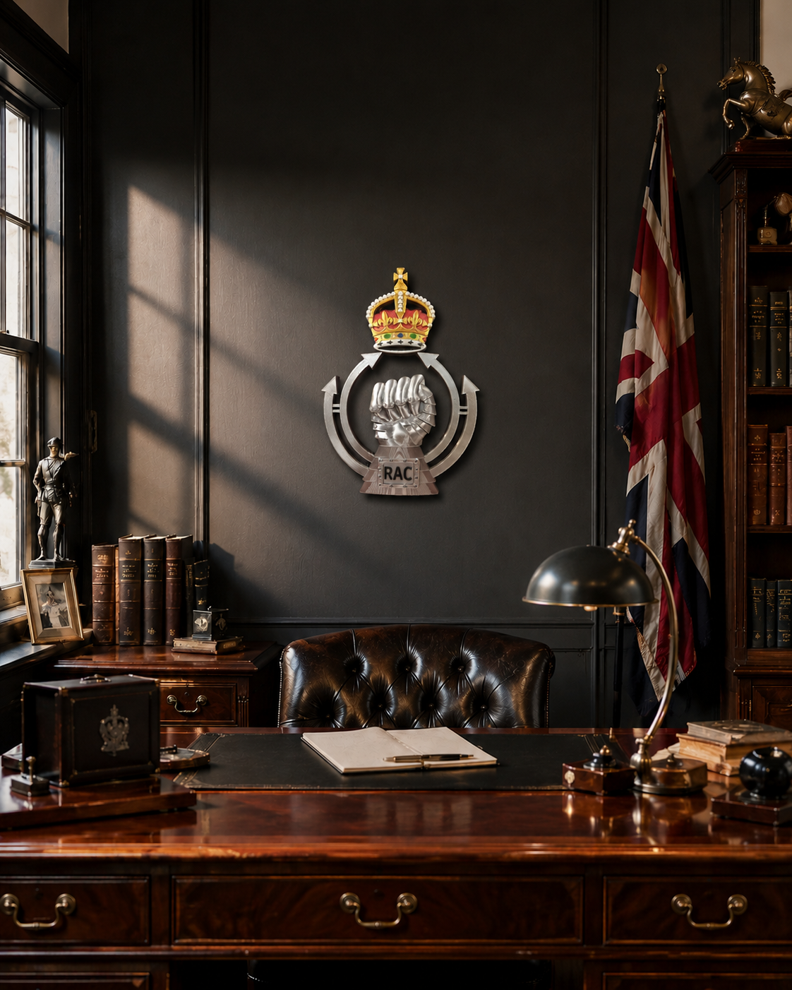Royal Armoured Corps King's Crown 3D Printed Cap Badge | Official MOD-Licensed Gift