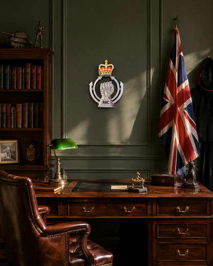 Royal Armoured Corps Queen's Crown 3D Printed Cap Badge | Official MOD-Licensed Gift