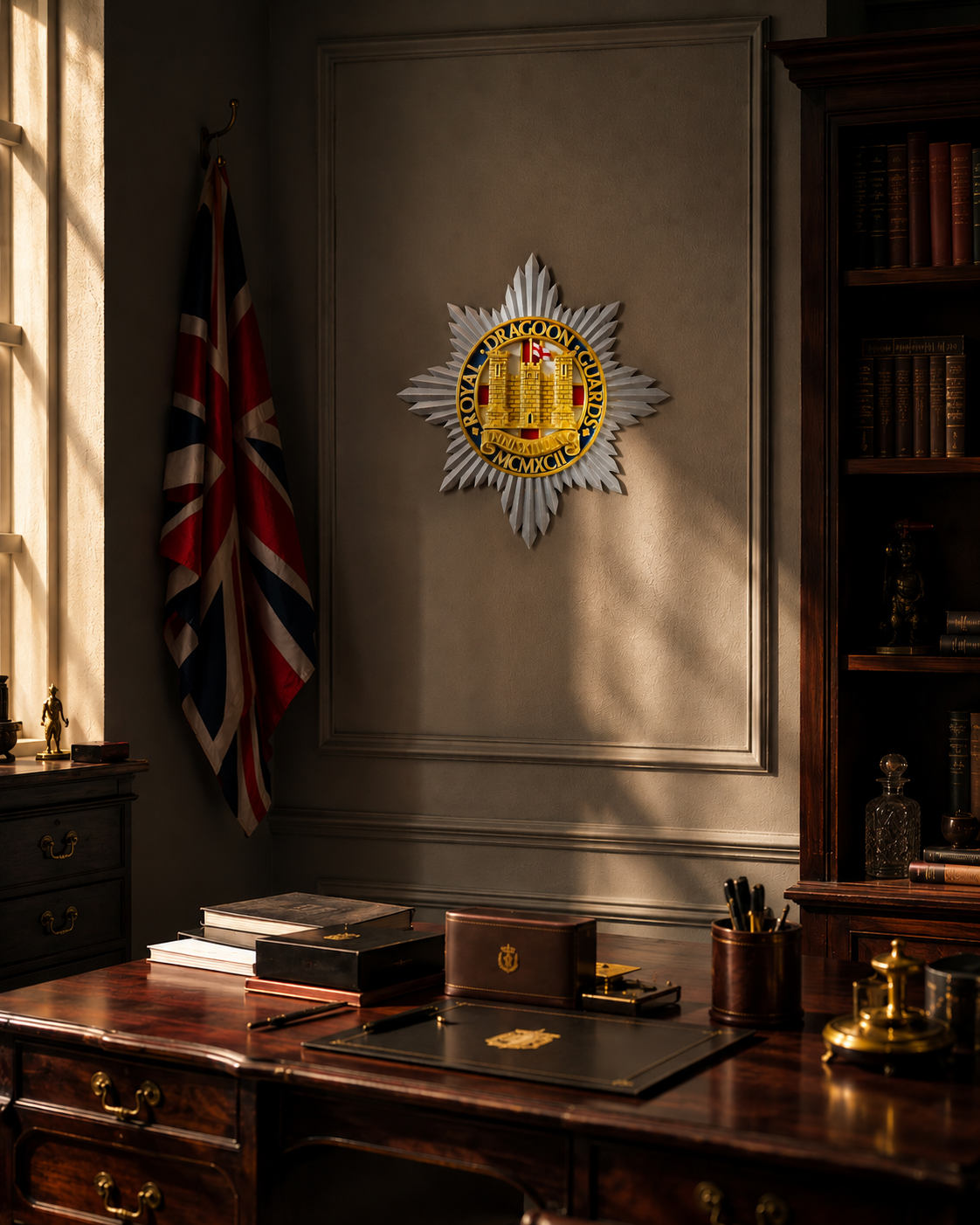 Royal Dragoon Guards 3D Printed Cap Badge | Official MOD-Licensed Gift
