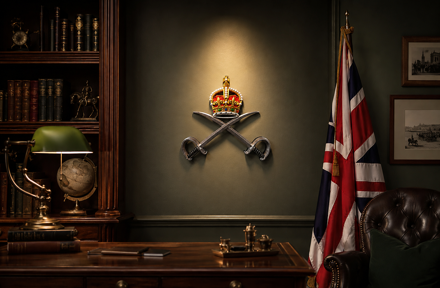 RAPTC King's Crown 3D Printed Cap Badge | Official MOD-Licensed Gift