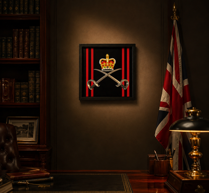 RAPTC Queen's Crown Cap Badge Display Frame | Official MOD-Licensed Gift