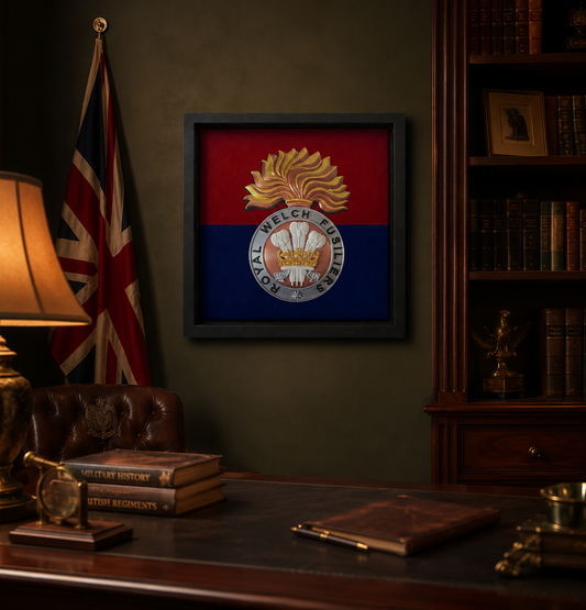 Royal Welch Fusiliers Cap Badge Display Frame | Officially Licensed