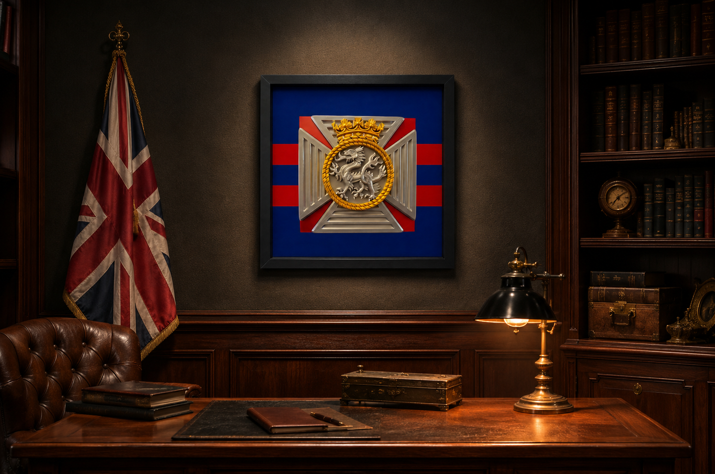 Duke of Edinburgh's Royal Regiment Cap Badge Display Frame | Official MOD-Licensed Gift