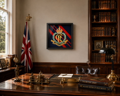 Royal Military Police Cap Badge Display Frame – King's Crown | Officially Licensed