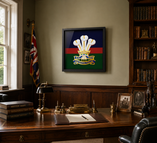 The Royal Welsh Cap Badge Display Frame | Officially Licensed