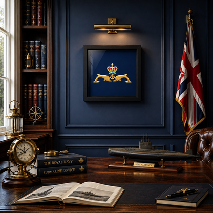 Royal Navy Submarine Service "Dolphins" Display Frame | Officially Licensed