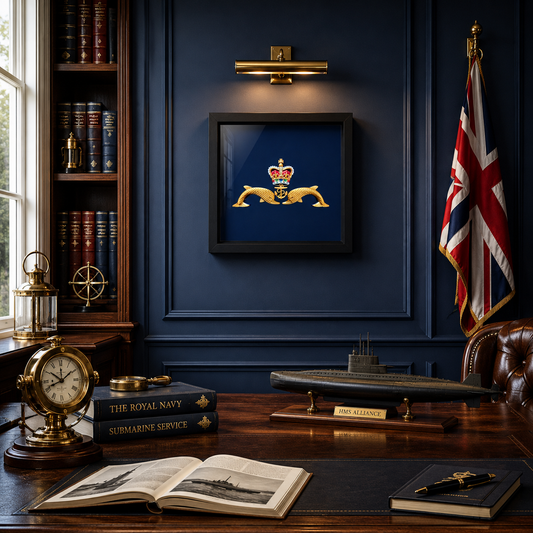 Royal Navy Submarine Service "Dolphins" Display Frame | Officially Licensed