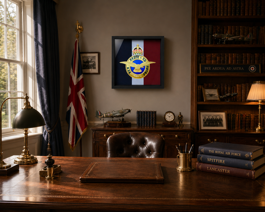 Royal Air Force King's Crown Emblem Display Frame | Officially Licensed