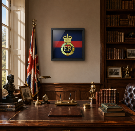 Life Guards Cap Badge Display Frame – Queen's Crown | Officially Licensed
