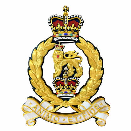Adjutant General's Corps 3D Printed Cap Badge – Queen's Crown