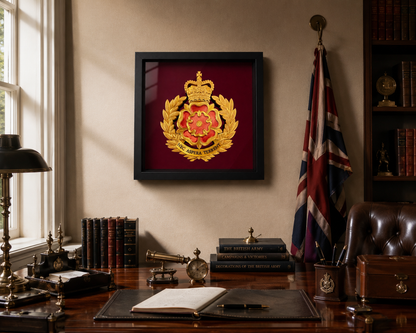 Duke of Lancaster's Regiment Cap Badge Display Frame – Queen's Crown | Officially Licensed
