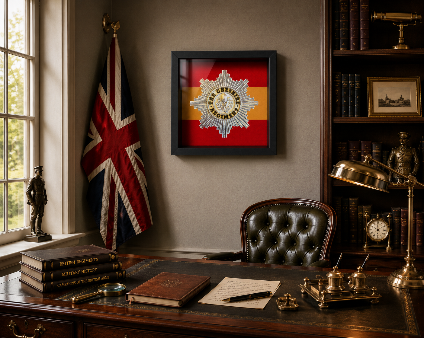 Cheshire Regiment Cap Badge Display Frame | Officially Licensed
