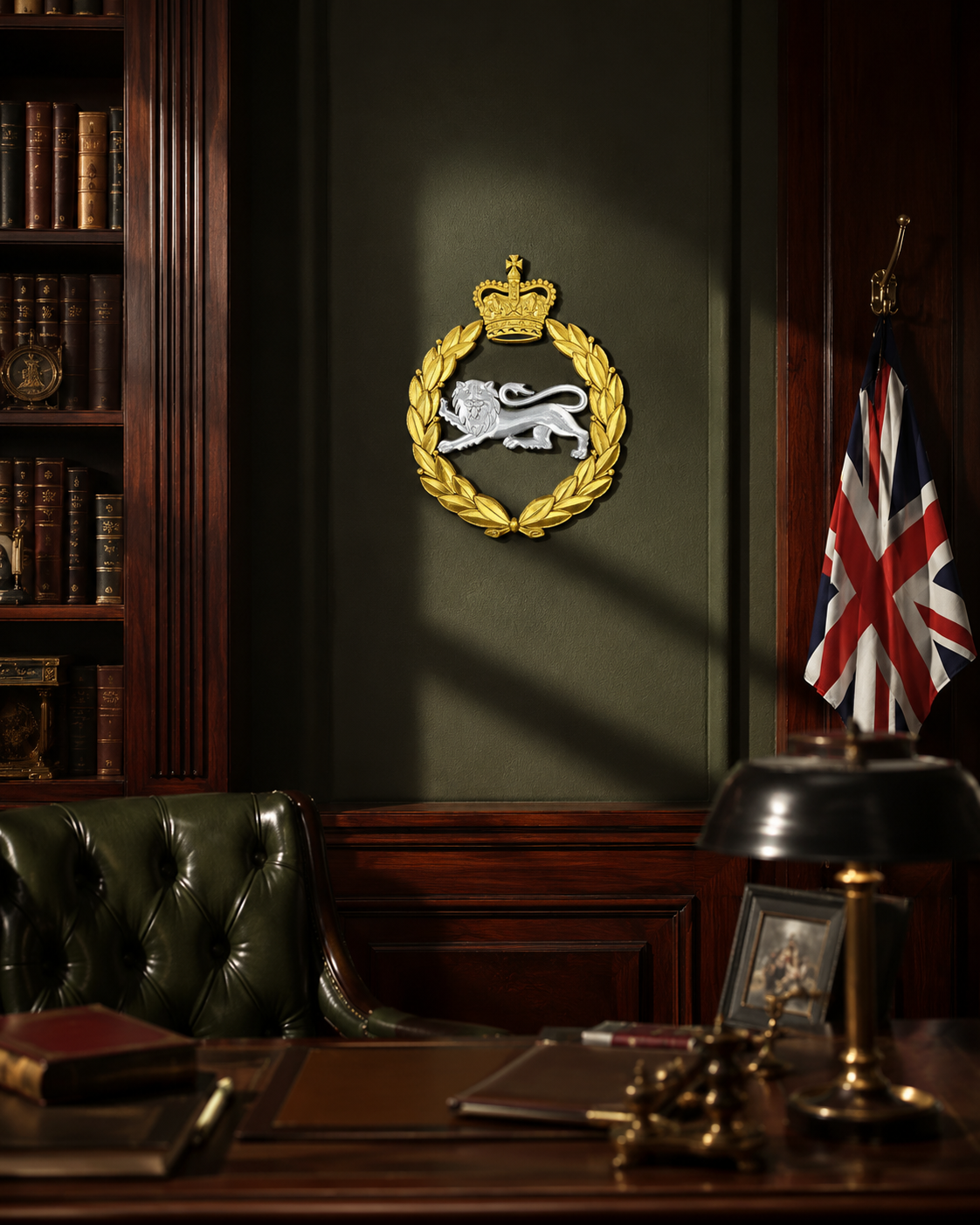 King's Own Royal Border Regiment Silver and Gold Cap Badge | Officially Licensed