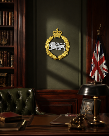 King's Own Royal Border Regiment Silver and Gold Cap Badge | Officially Licensed