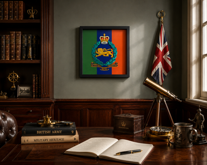 King's Own Royal Border Regiment Full Colour Stable Belt Display Frame | Officially Licensed