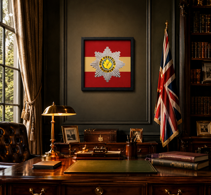 Cheshire Regiment 3D Cap Badge Display Frame | Full Colour