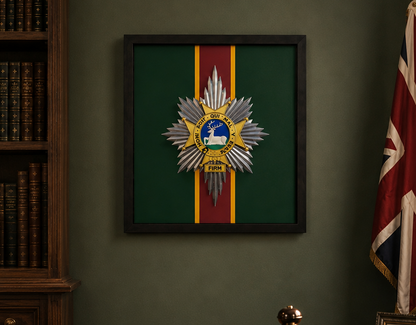 Worcestershire and Sherwood Foresters 3D Cap Badge Display Frame | Officially Licensed