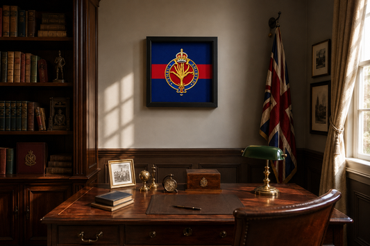 Welsh Guards Cap Badge Display Frame – King's Crown | Officially Licensed