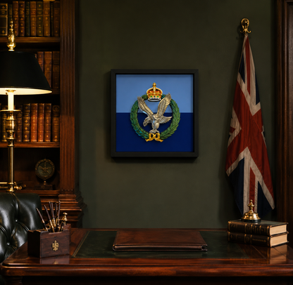 Army Air Corps King's Crown Cap Badge Display Frame | Official MOD-Licensed Gift