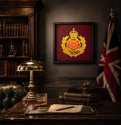 Duke of Lancaster's Regiment Cap Badge Display Frame – King's Crown | Officially Licensed