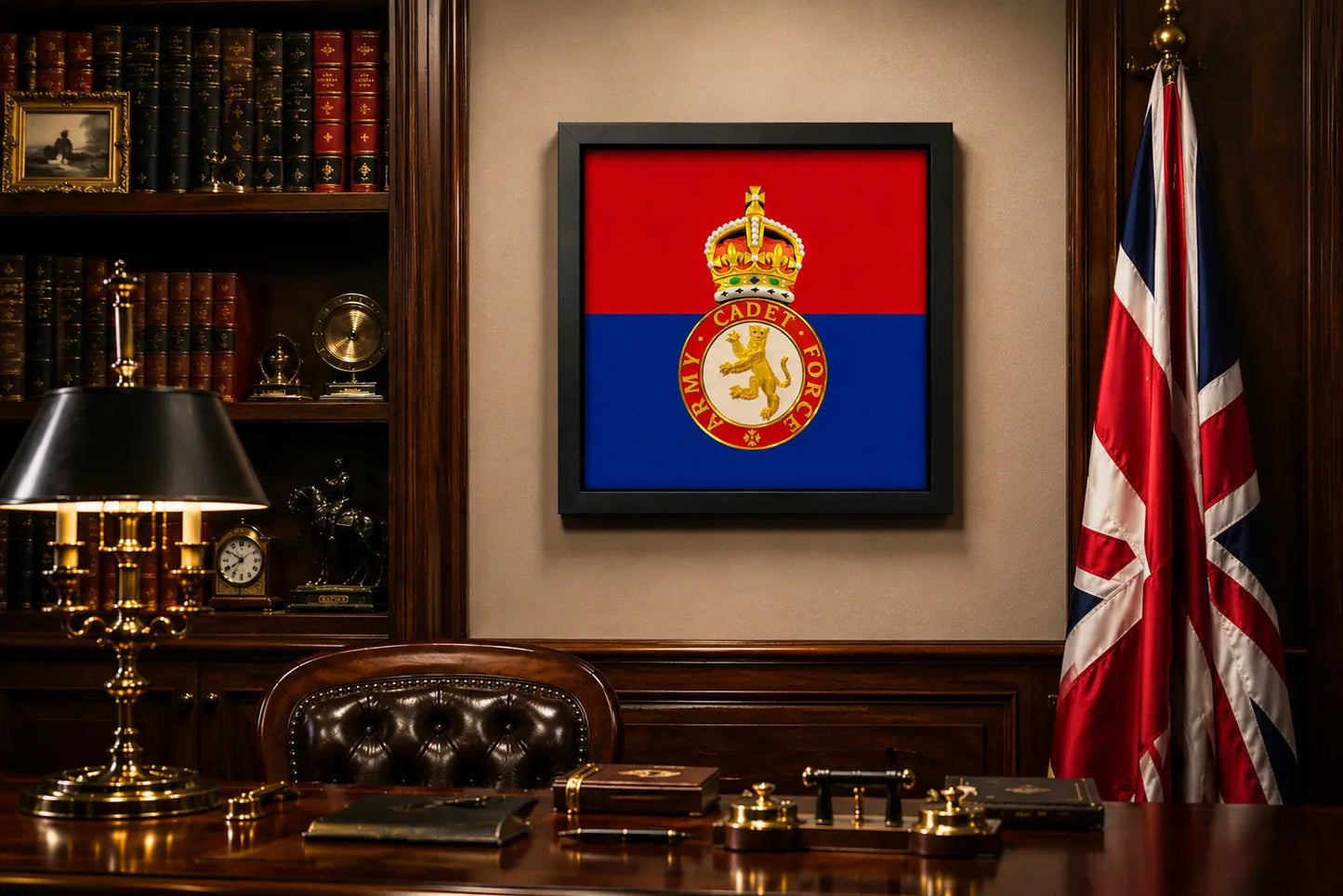 Army Cadet Force Cap Badge Display Frame – King's Crown | Officially Licensed