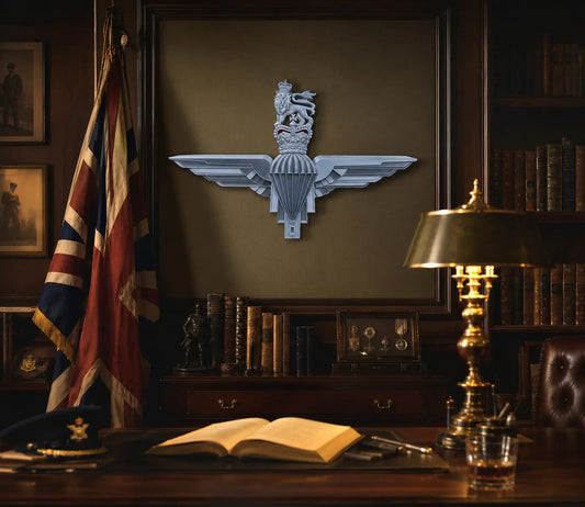 Parachute Regiment Queen's Crown XL Cap Badge