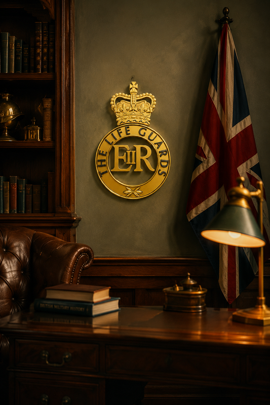 The Life Guards Queen's Crown Cap Badge