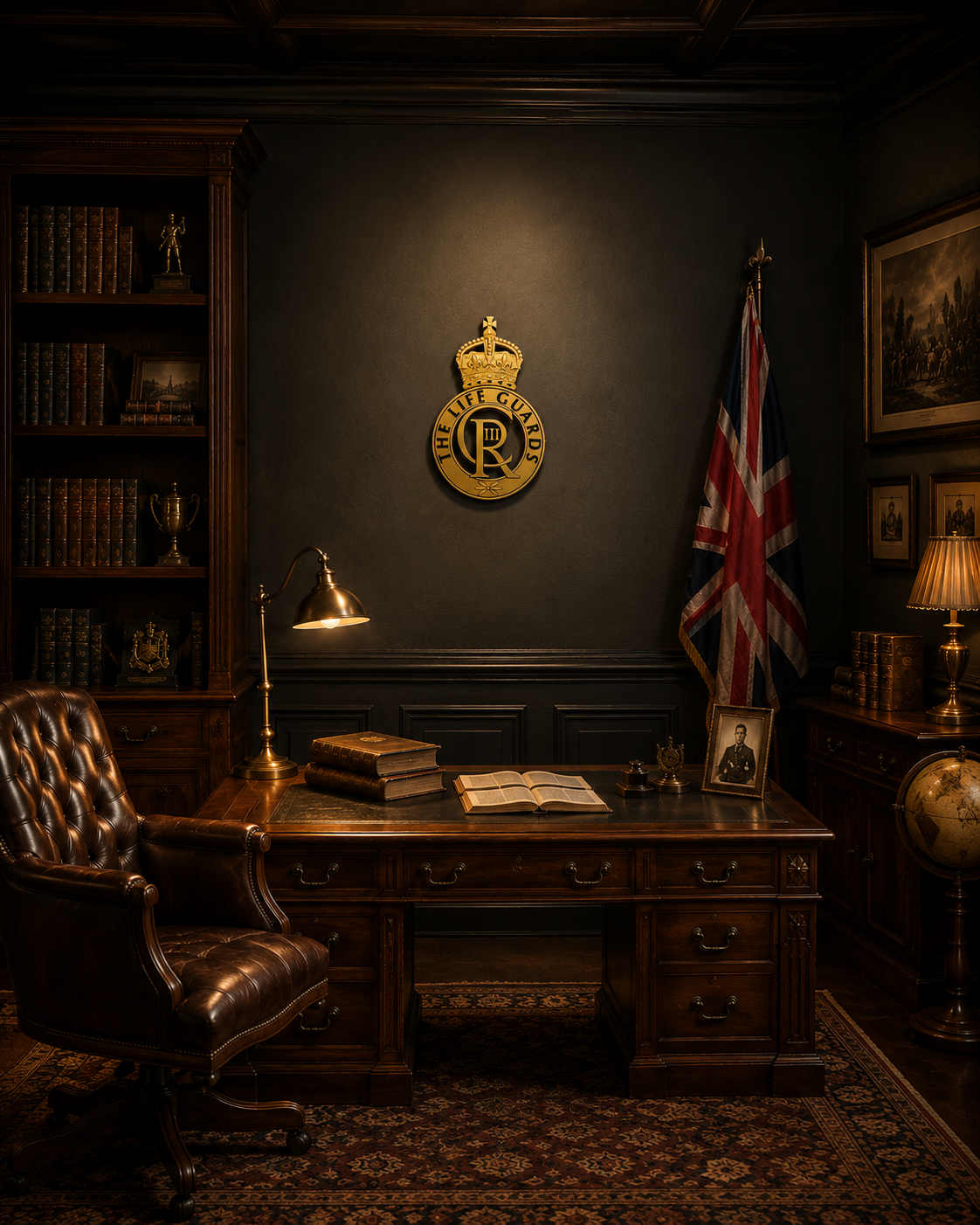 The Life Guards 3D Printed Cap Badge King's Crown