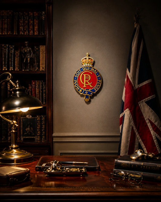 Household Cavalry King's Crown Cap Badge