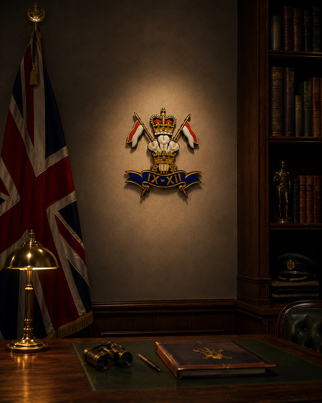 9th/12th Royal Lancers (Prince of Wales) 3D Printed Cap Badge