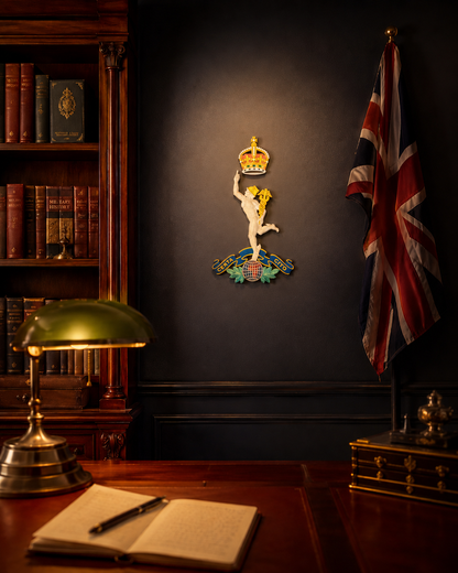 Royal Corps of Signals King's Crown Cap Badge